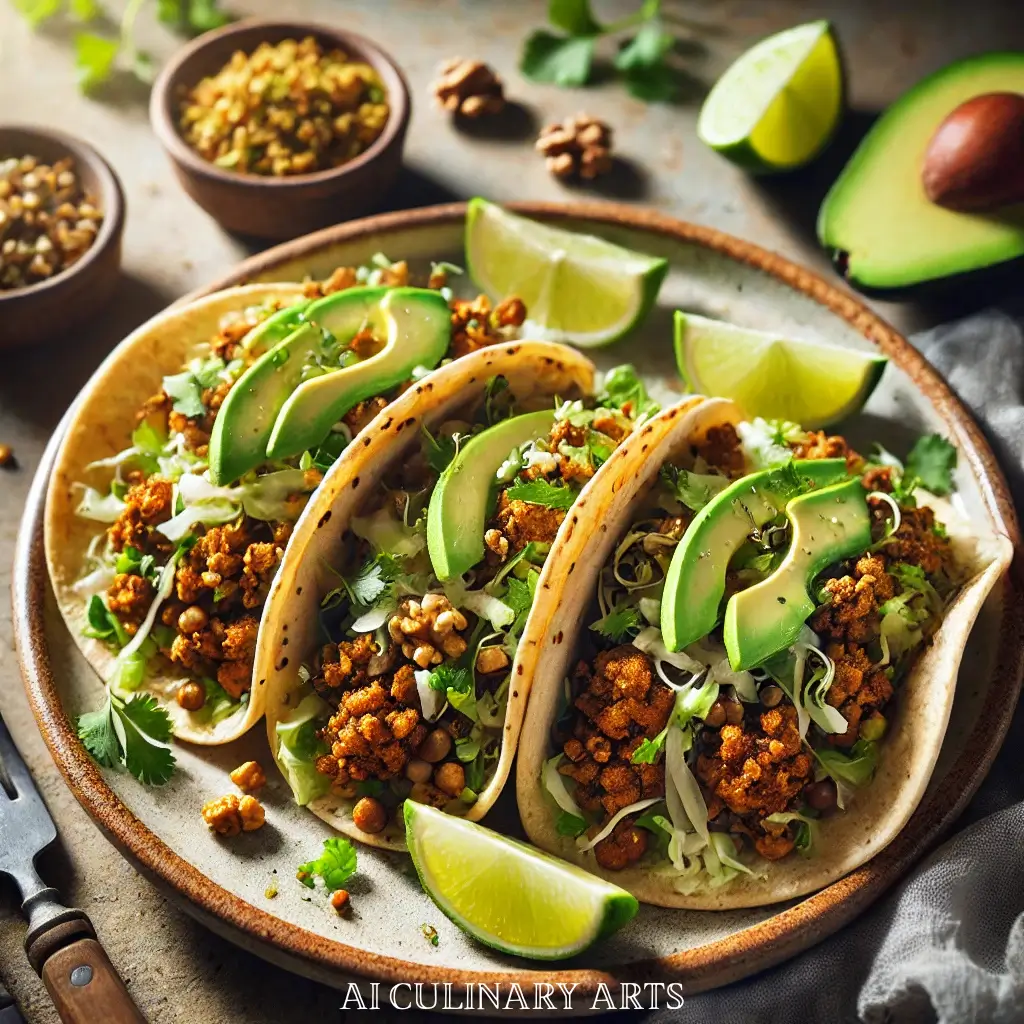 Lentil & Walnut Taco Crumbles